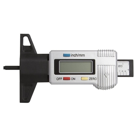 Steelman Dual Mode Digital Tread Depth Gauge with 0-25.4mm Metric / 0-1-Inch SAE Readout 60296